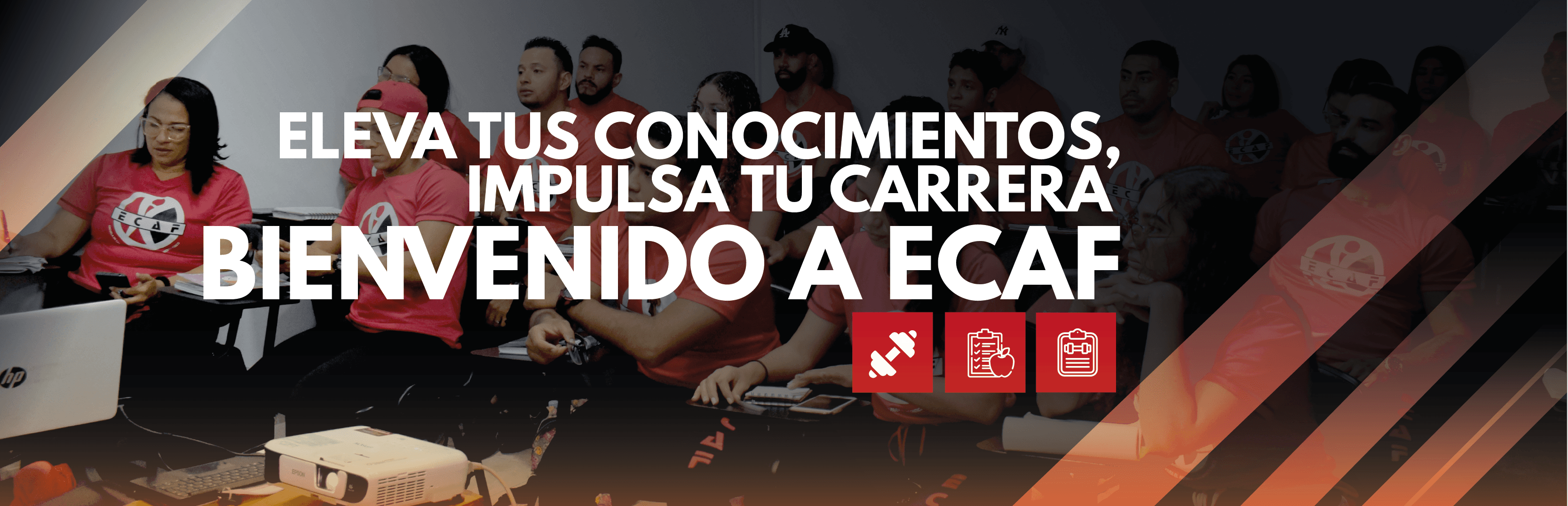 Banner ECAF: Eleva tus conocimientos, impulsa tu carrera.
